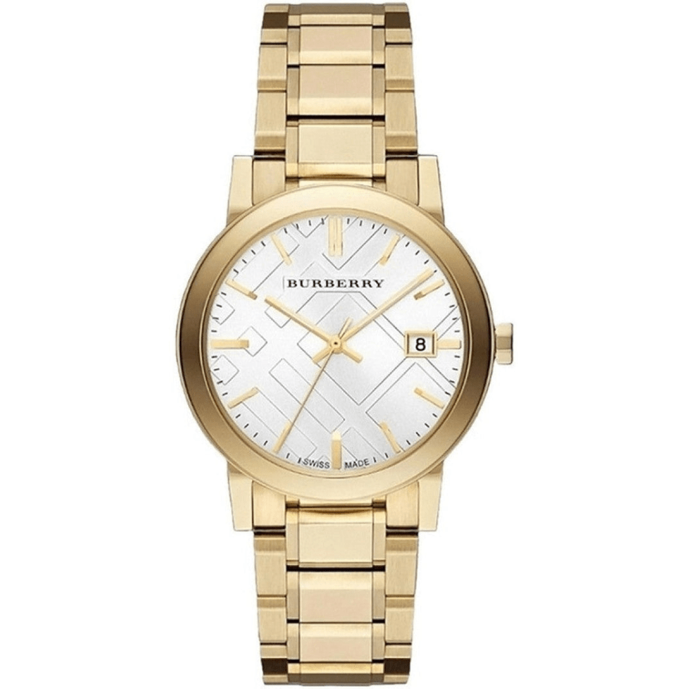Burberry BU9003 White Dial Stainless Steel Unisex Watch