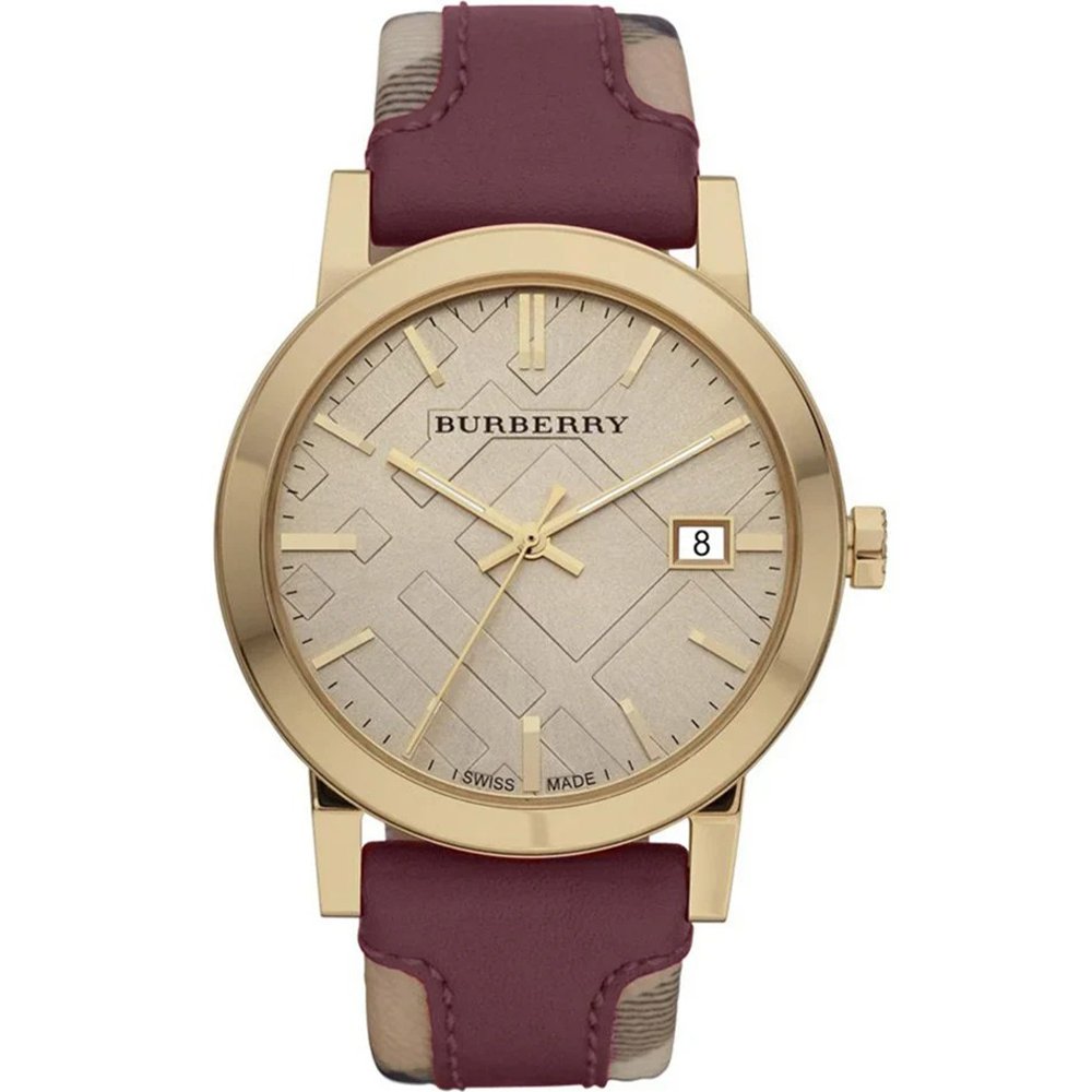Burberry BU9017 Ladies Watch The City Check Gold case ladies watch
