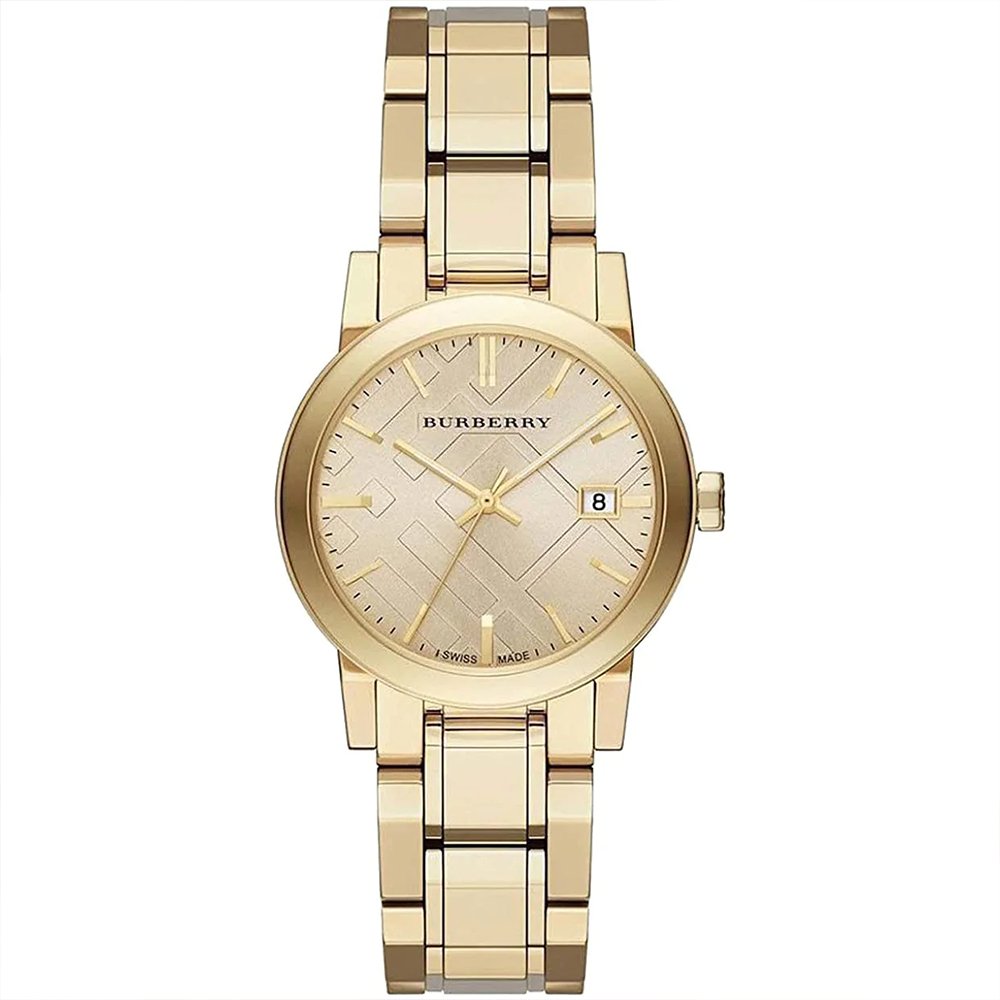 Burberry BU9134 Ladies Watch The City 34mm Champagne Gold