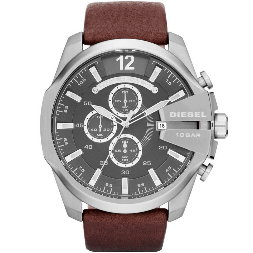 Diesel DZ4290 Mega Chief Grey Dial Chronograph Men's Watch