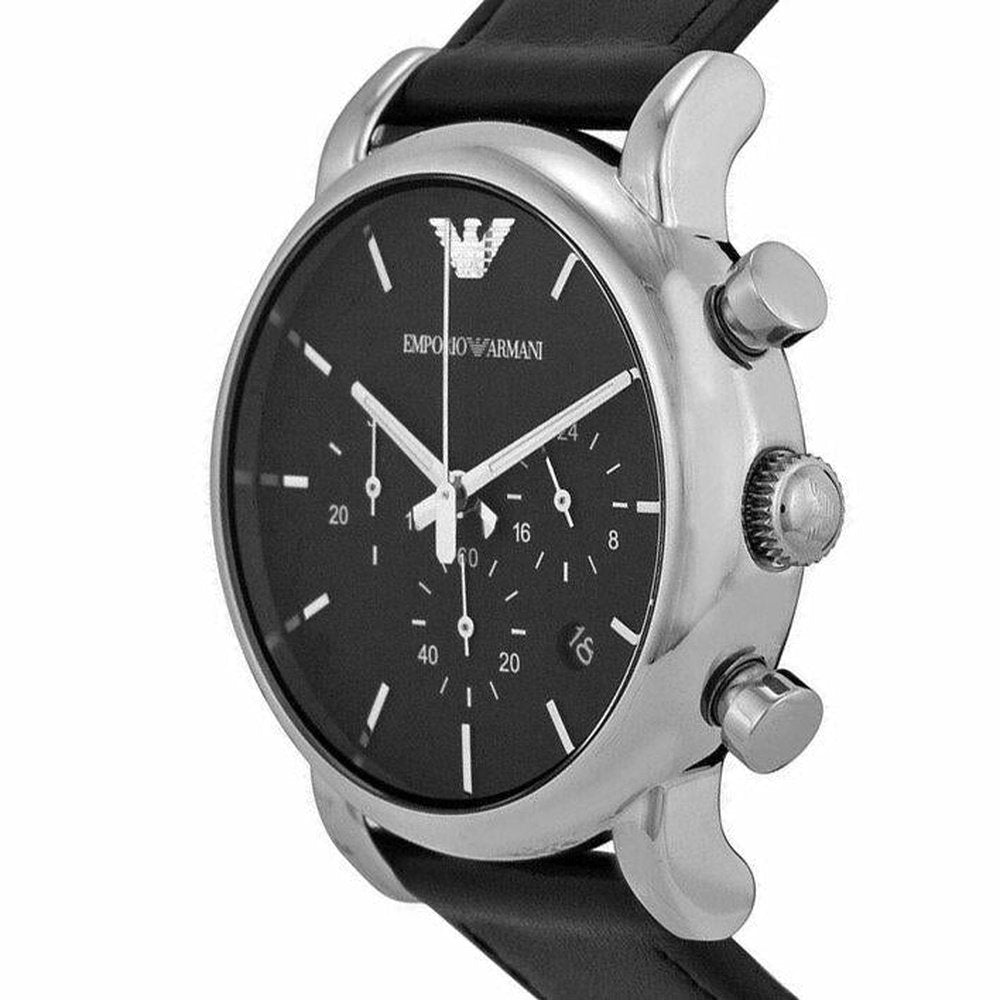Emporio Armani AR1733 Classic Black Stainless Steel Men's Watch — view 2