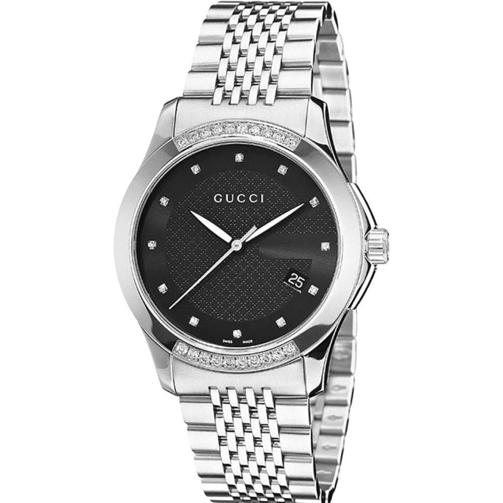 Gucci YA126408 G-Timeless Black Dial Unisex Watch