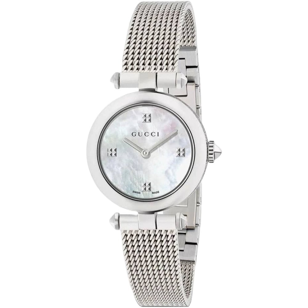 Gucci YA141504 Diamantissima Mother Of Pearl Ladies Watch