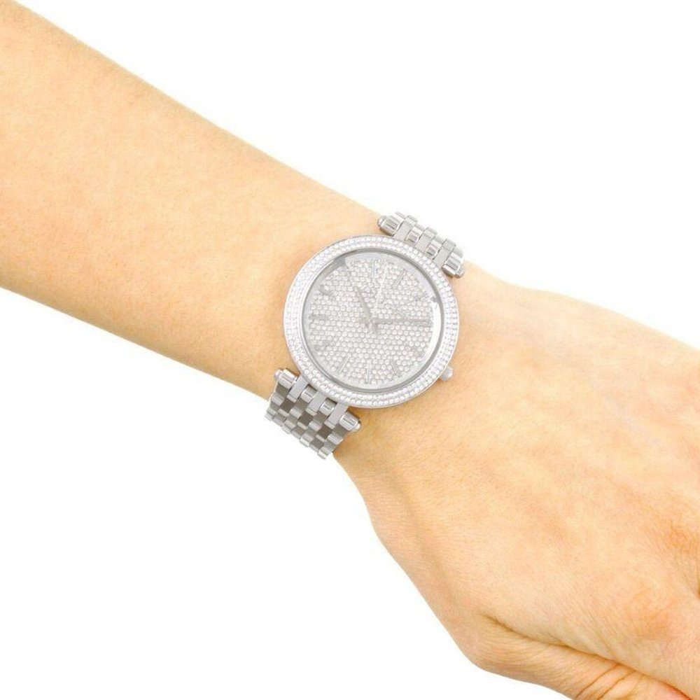 Michael Kors MK3437 Darci Silver Crystal Pave Women's Watch — view 2