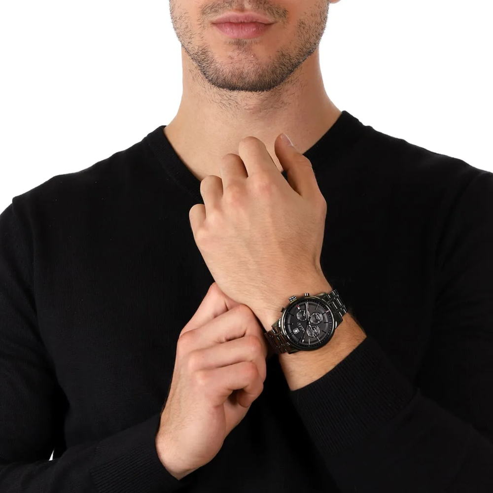 Tommy Hilfiger 1791634 Black Dial Chronograph Men's Watch — view 8
