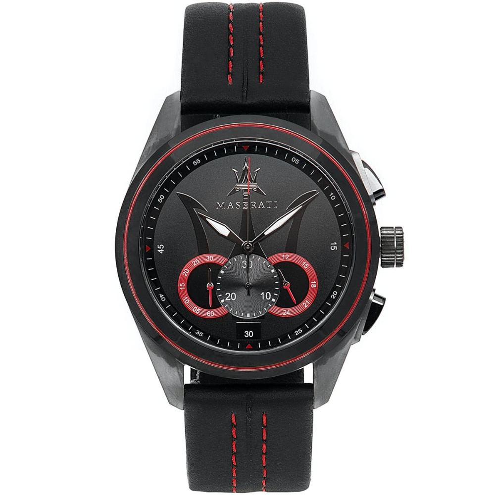 Maserati R8871612023 Traguardo Chronograph Black Dial Men's Watch