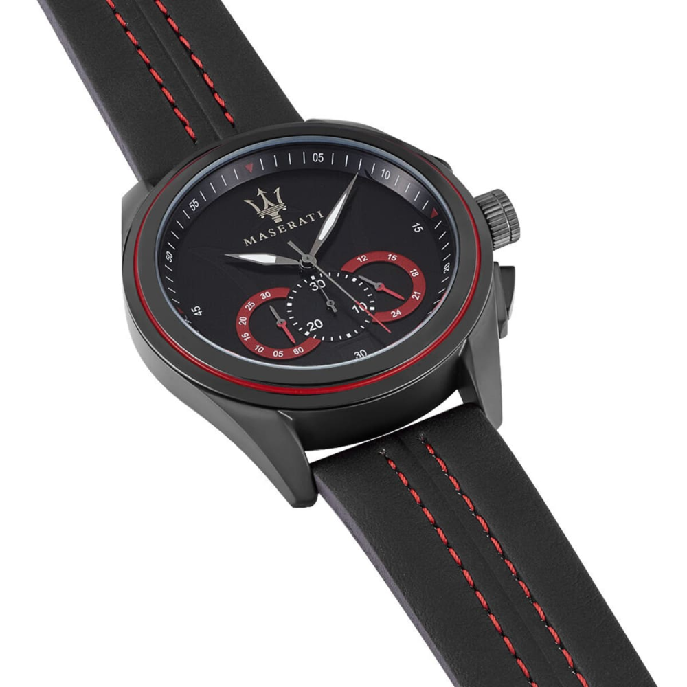 Maserati R8871612023 Traguardo Chronograph Black Dial Men's Watch — view 7