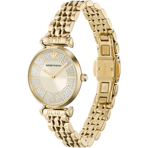 Emporio Armani AR11608 Two-Hand Gold-Tone Ladies Watch — view 3