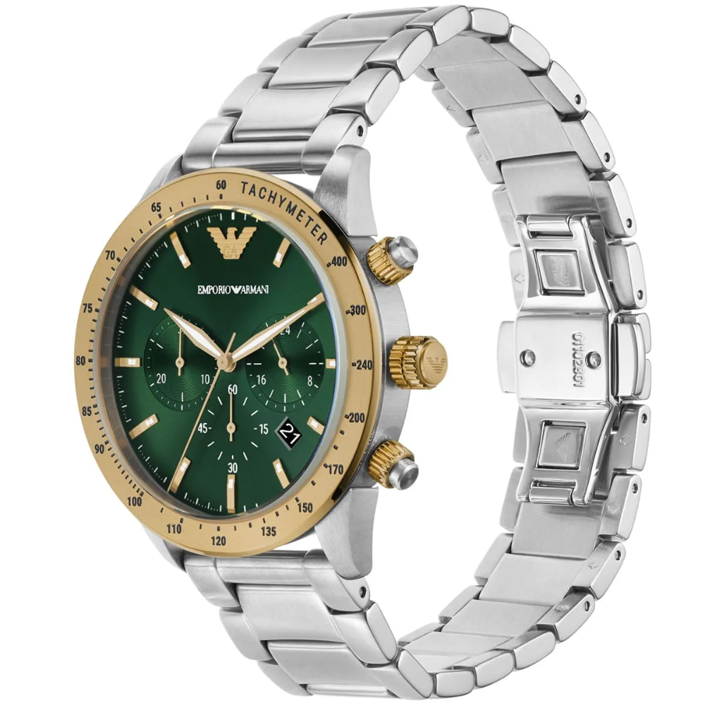 Emporio Armani AR11454 Chronograph Green Dial Men’s Watch — view 9