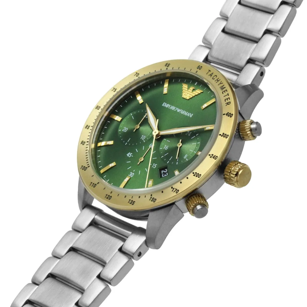 Emporio Armani AR11454 Chronograph Green Dial Men’s Watch — view 7