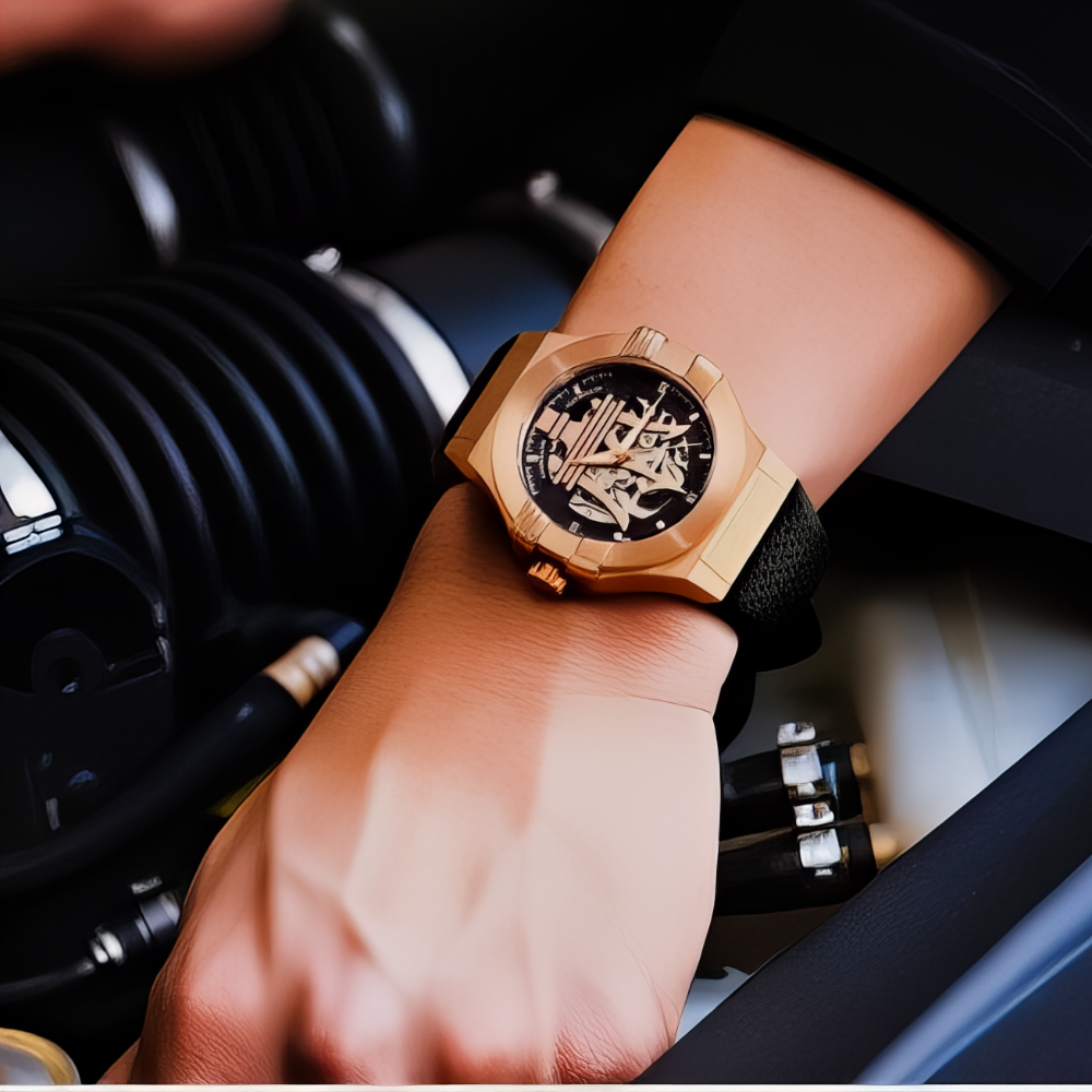 Maserati R8821108025 Automatic Skeleton Dial Rose Gold Men's Watch — view 3