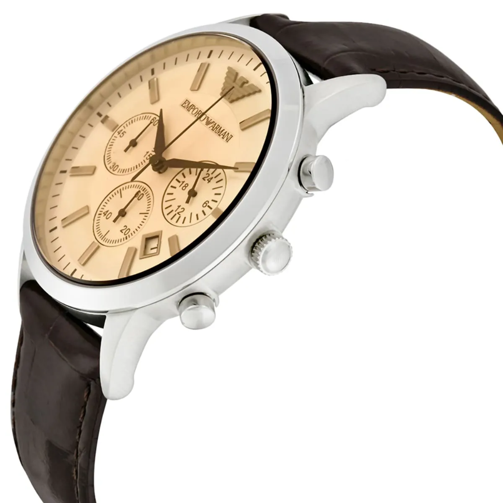 Emporio Armani AR2433 Chronograph Beige Dial Men's Watch — view 4