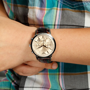 Emporio Armani AR2433 Chronograph Beige Dial Men's Watch — view 9