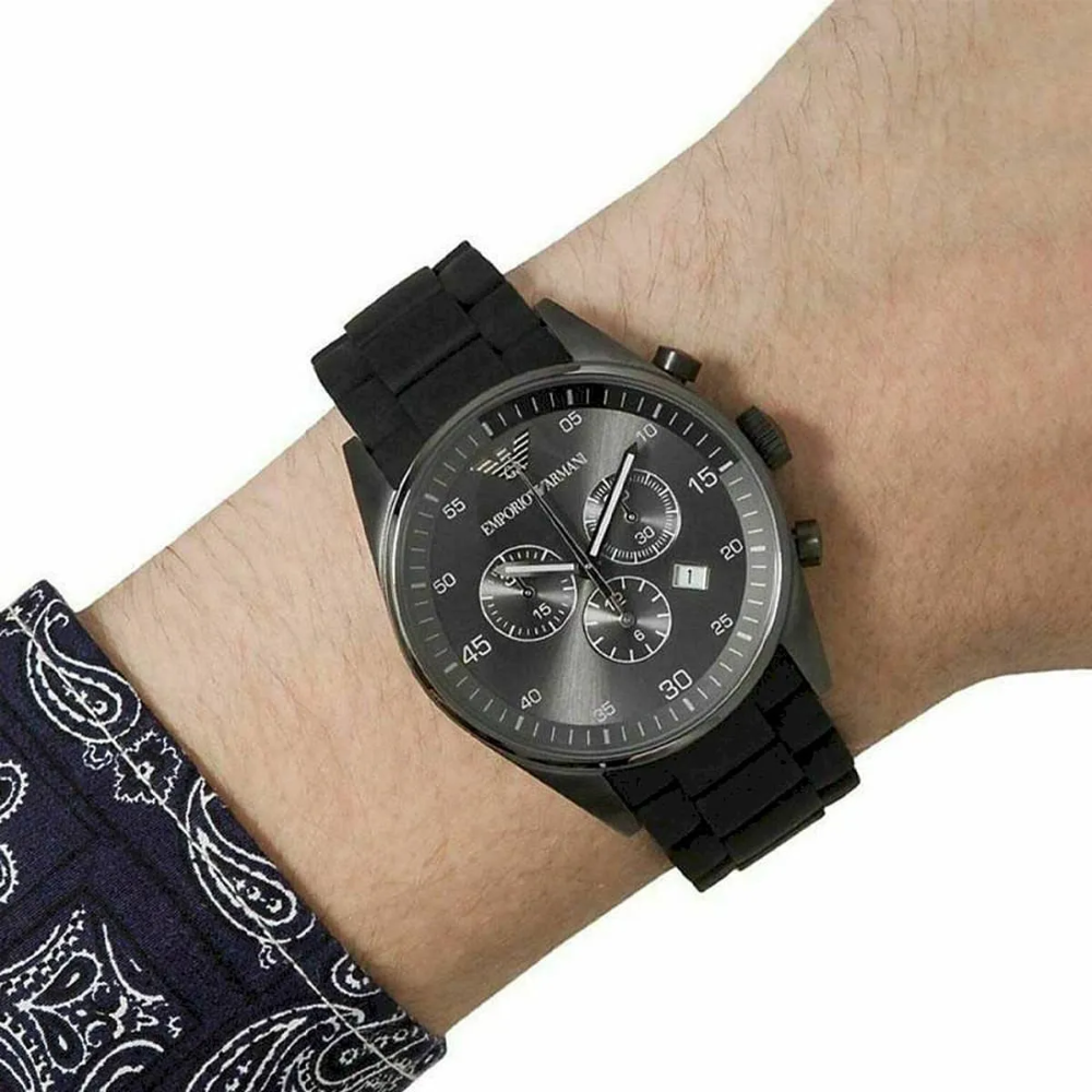 Emporio Armani AR5889 Black Dial Chronograph Men's Watch — view 7