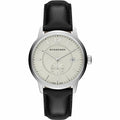 Burberry BU10000 Classic Round Beige Dial Black Leather Men's Watch