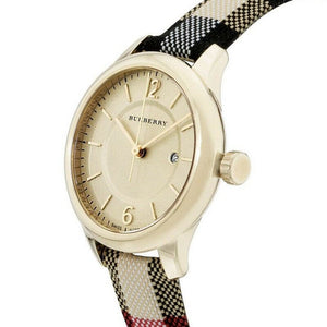 Burberry BU10104 Honey Check Stamped Dial Ladies Watch — view 4