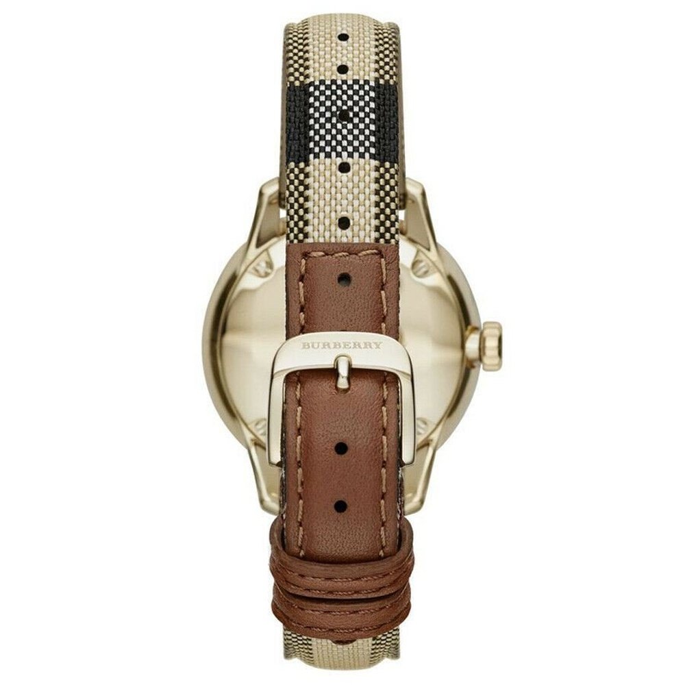 Burberry BU10104 Honey Check Stamped Dial Ladies Watch — view 3