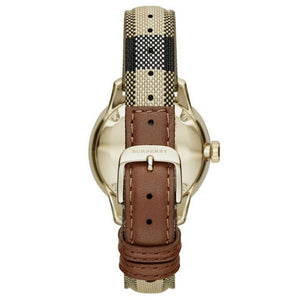 Burberry BU10104 Honey Check Stamped Dial Ladies Watch — view 3