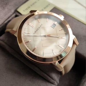 Burberry BU9014 Tan Dial Leather Strap Women's Watch — view 4