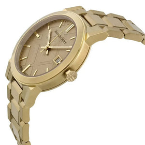Burberry BU9033 The City Yellow Gold Unisex Watch — view 3