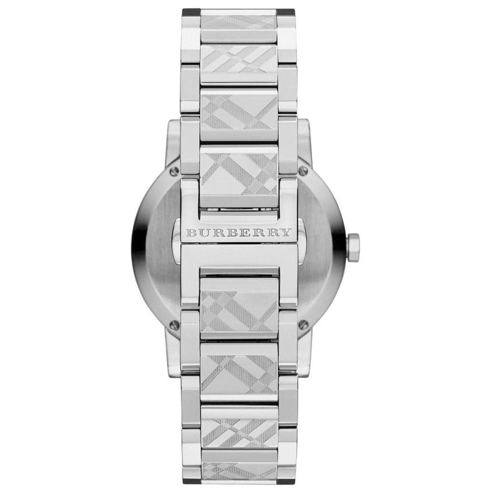 Burberry BU9037 The City Engraved Checked Steel Unisex Watch — view 2