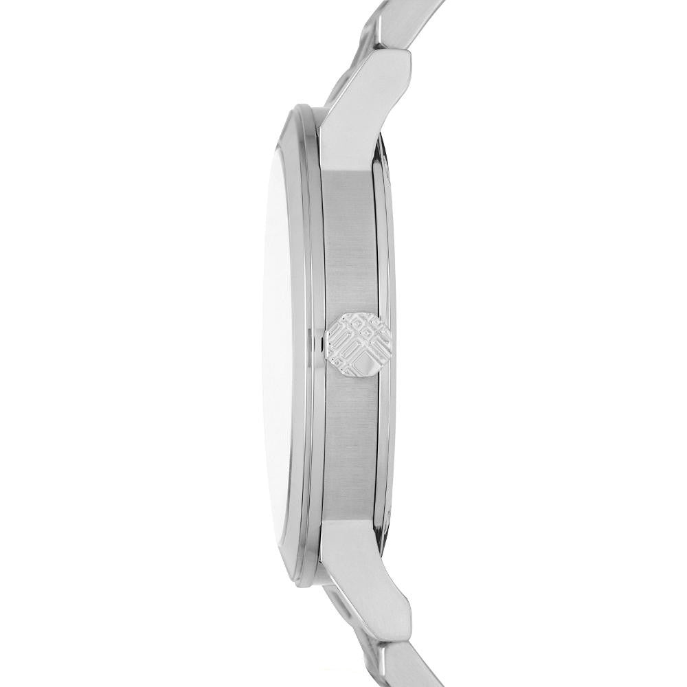 Burberry BU9037 The City Engraved Checked Steel Unisex Watch — view 3