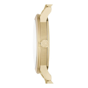 Burberry BU9038 The City Engraved Checked Gold Unisex Watch — view 3