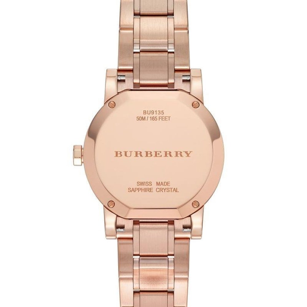 Burberry BU9135 Brown Rose Gold Stainless Steel Women's Watch — view 3