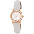 Burberry BU9209 Rose Gold Tone White Leather Women's Watch
