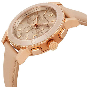 Burberry BU9704 Chronograph Rose Dial Rose gold-tone Women's Watch — view 2