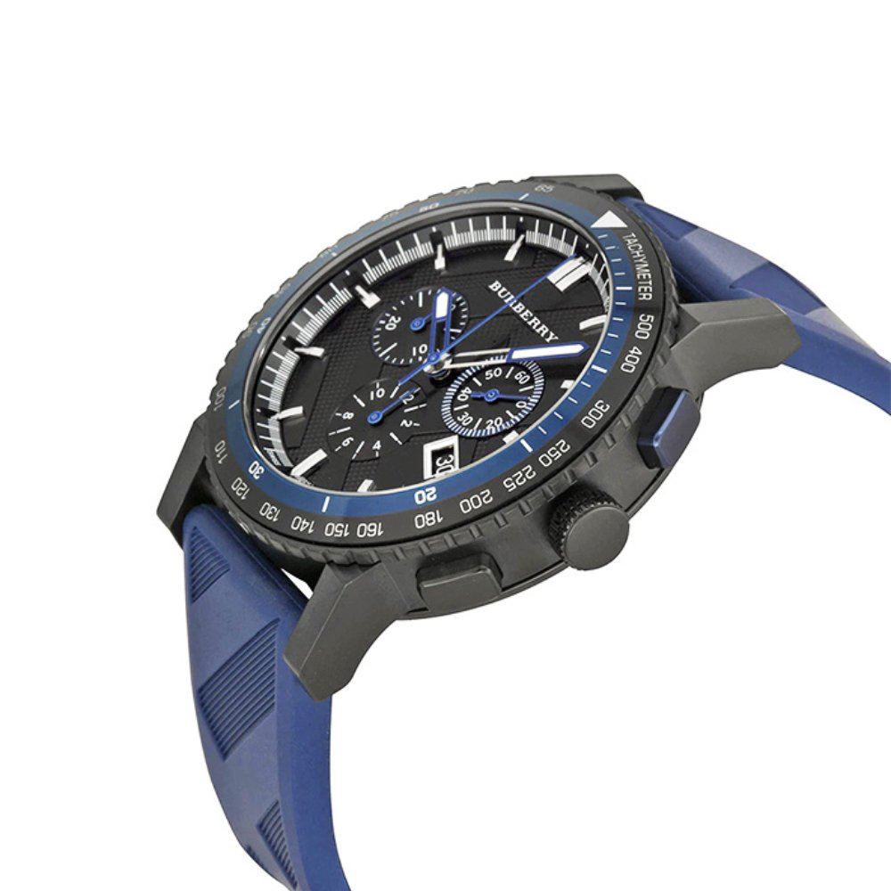 Burberry BU9807 The City Navy Blue Chronograph Men's Watch — view 3