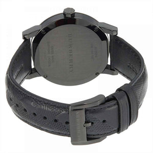 Burberry BU9906 City Black Leather Strap Men's Watch — view 3