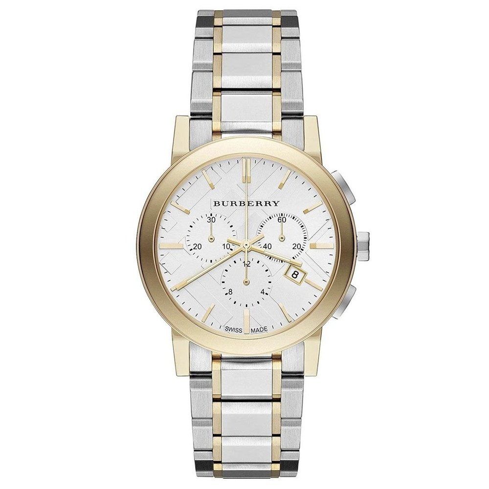 Burberry BU9751 The City Two-Tone Chronograph Unisex Watch