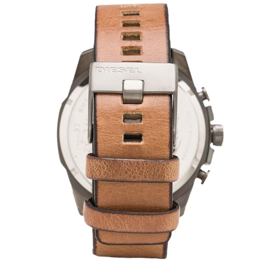 Diesel DZ4280 Mega Chief Brown Leather Men's Watch — view 2