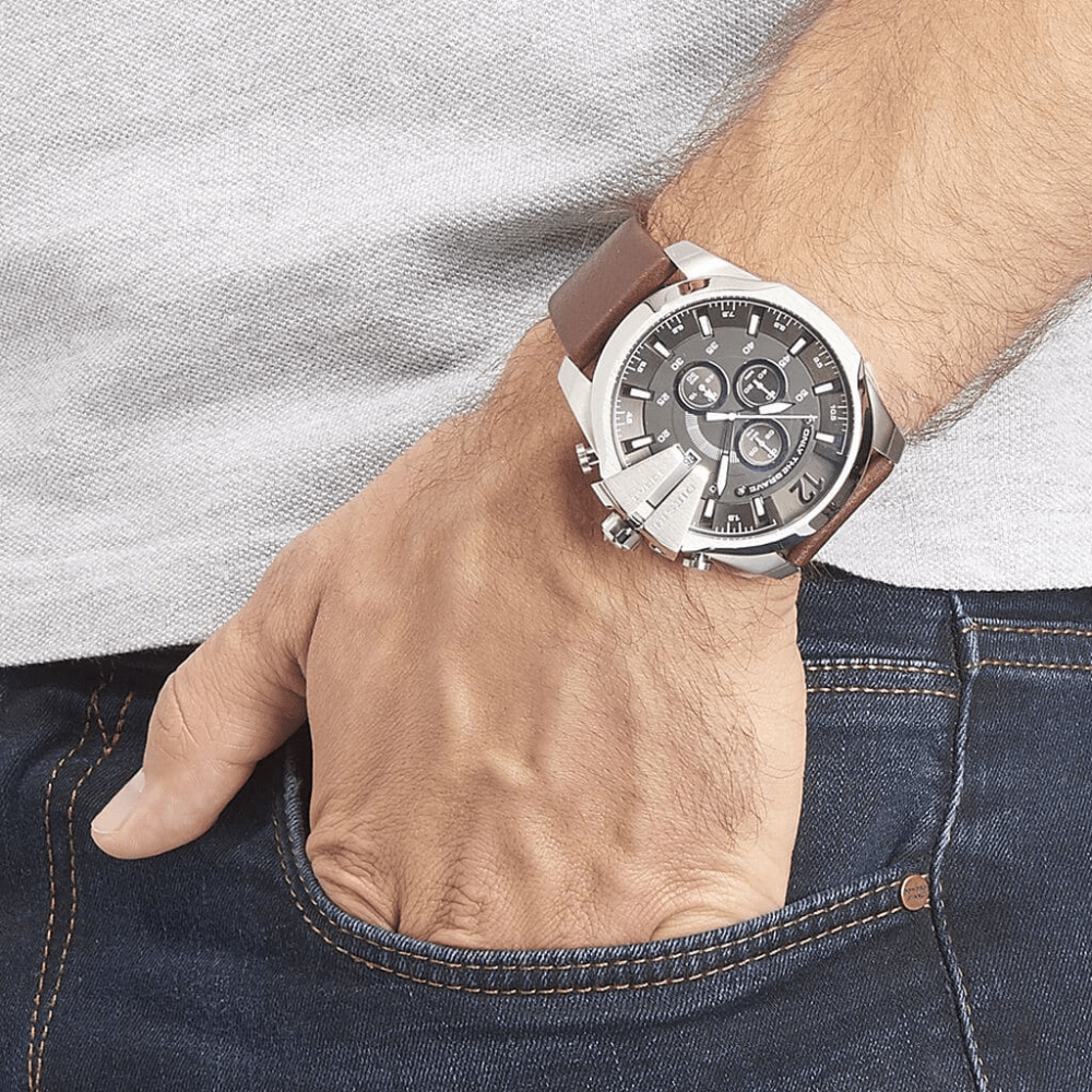 Diesel DZ4290 Mega Chief Grey Dial Chronograph Men's Watch — view 9