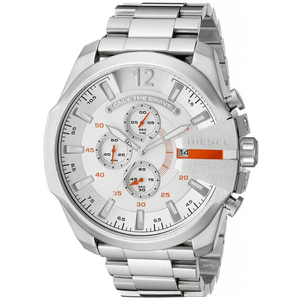 Diesel DZ4328 Mega Chief Chronograph Silver Dial Men's Watch — view 3