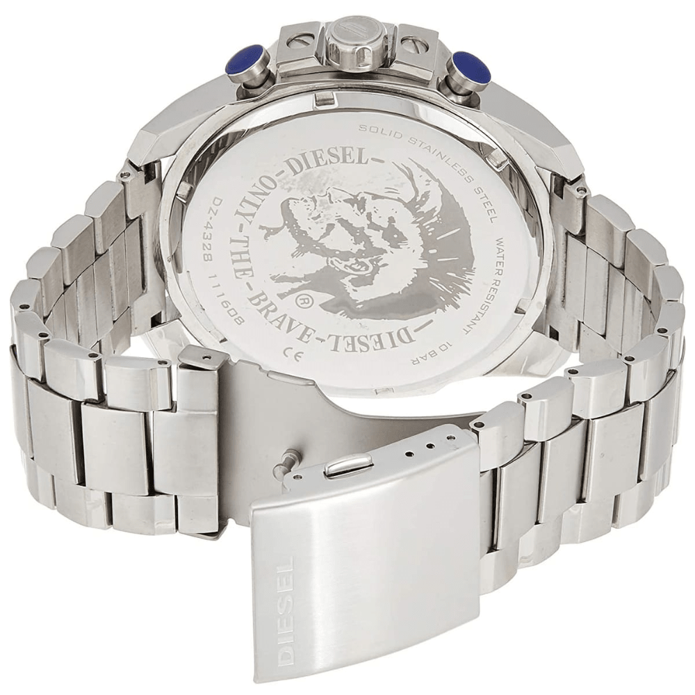 Diesel DZ4328 Mega Chief Chronograph Silver Dial Men's Watch — view 5