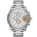 Diesel DZ4328 Mega Chief Chronograph Silver Dial Men's Watch