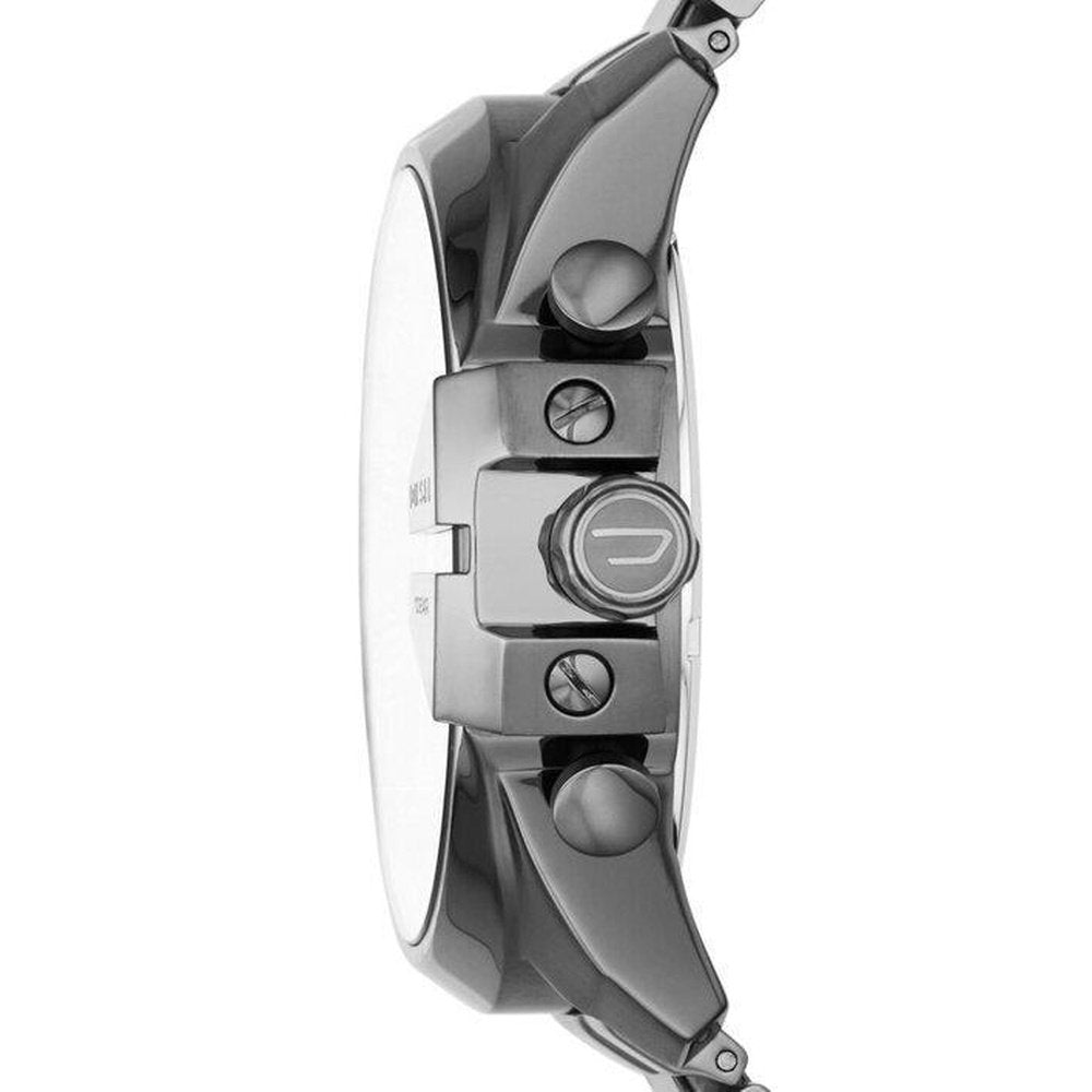 Diesel DZ4329 Mega Chief Chronograph Blue Dial Gunmetal Ion-plated Men's Watch — view 2