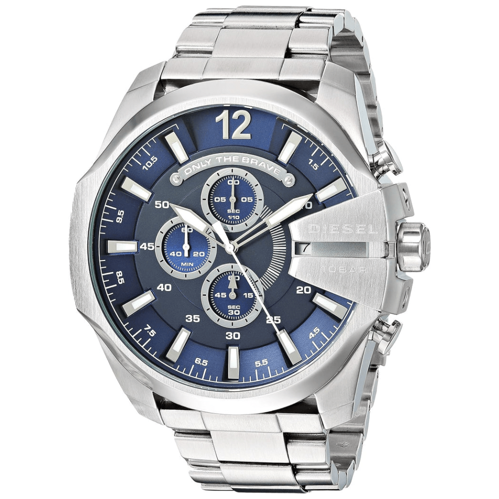Diesel DZ4417 Mega Chief Chronograph Blue Dial Men's Watch
