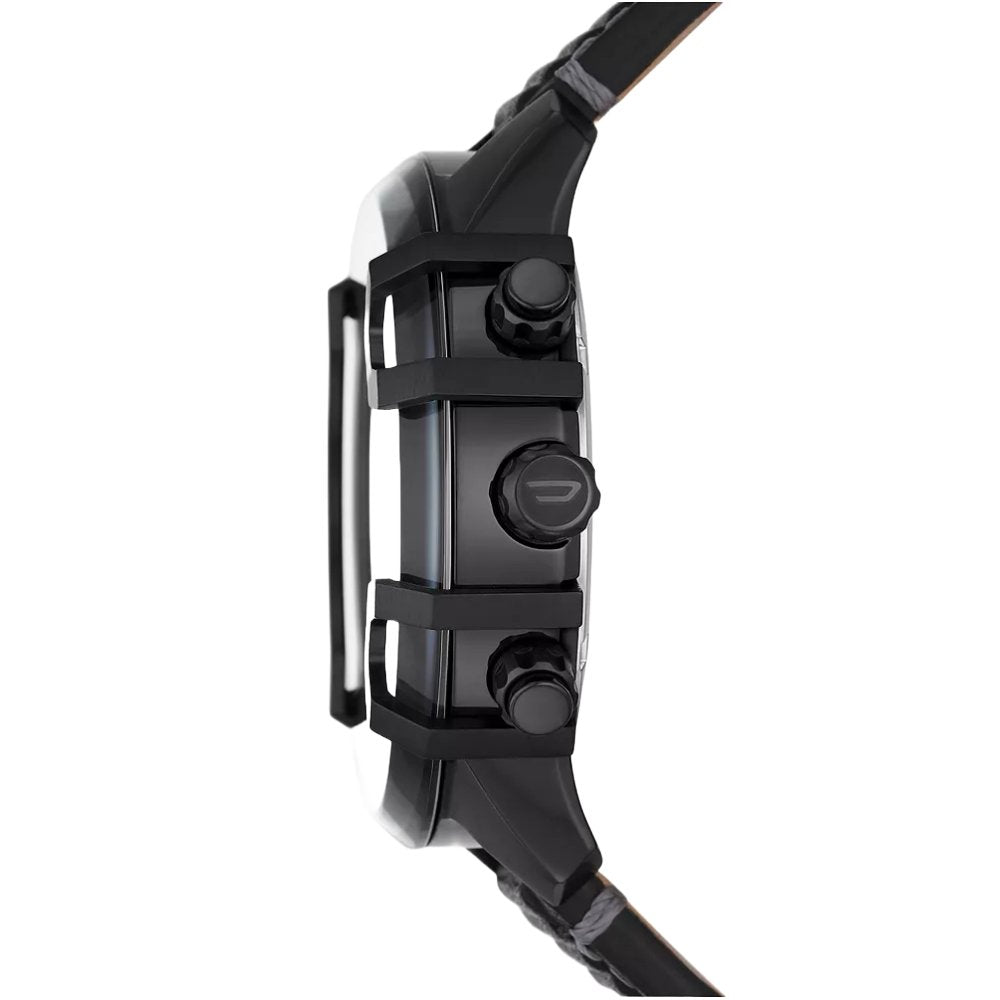 Diesel DZ4576 Griffed Chronograph Black Leather Watch — view 3