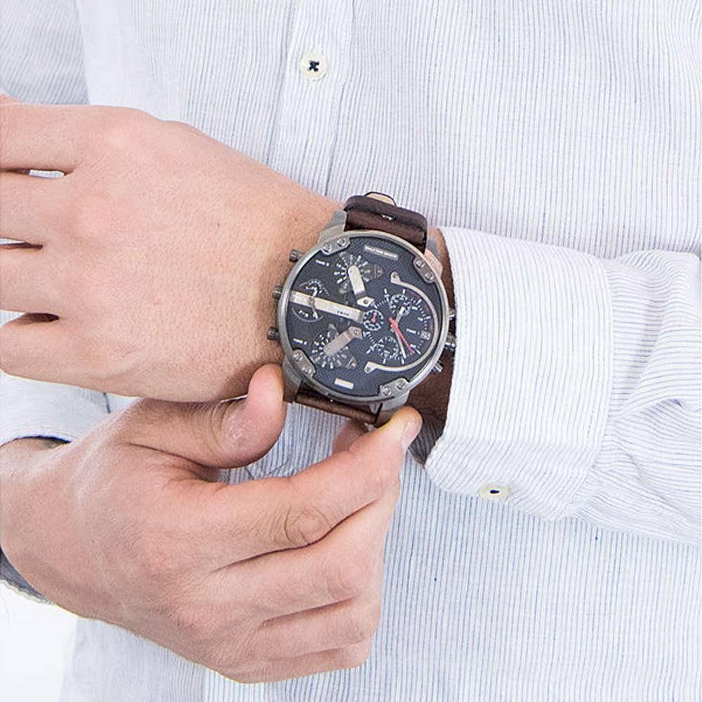 Diesel DZ7314 Mr Daddy Dual Time Chronograph Navy Blue Dial Men's Watch — view 3