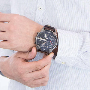Diesel DZ7314 Mr Daddy Dual Time Chronograph Navy Blue Dial Men's Watch — view 3