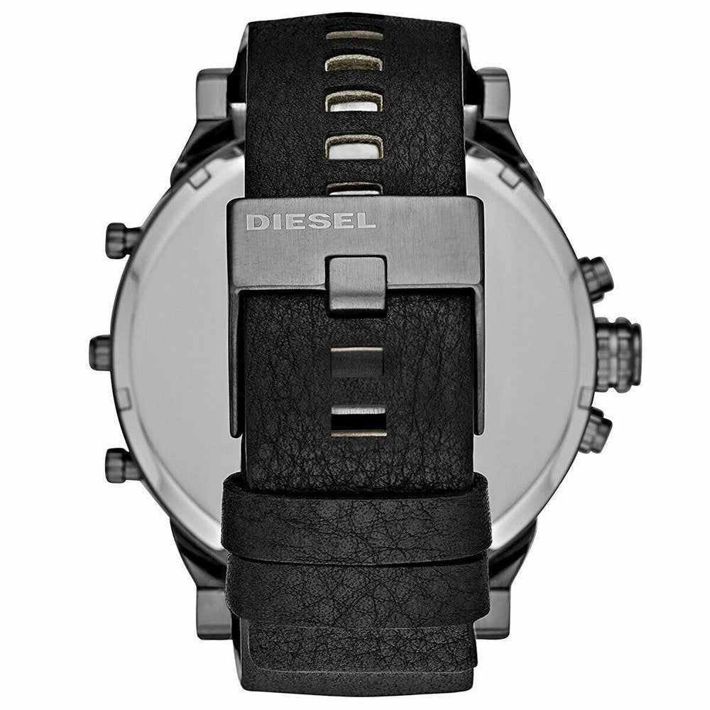 Diesel DZ7348 Mr. Daddy 2.0 Black Dial Black Leather Men's Watch — view 3