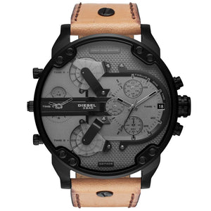 Diesel DZ7406 Mr. Daddy 2.0 Chronograph Brown Leather Men's Watch
