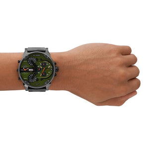 Diesel Mr. Daddy DZ7477 Green Dial Gunmetal Men's Watch — view 4