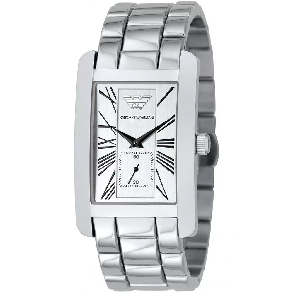 Emporio Armani AR0145 Classic White Dial Men's Watch
