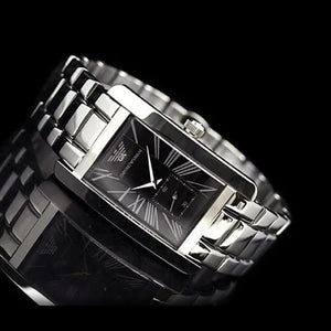 Emporio Armani AR0156 Classic Black Rectangle Men's Watch — view 2