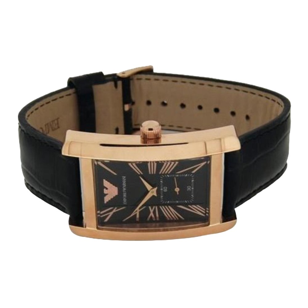 Emporio Armani AR0168 Rectangular Rose Gold Men's Watch — view 3