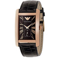 Emporio Armani AR0168 Rectangular Rose Gold Men's Watch